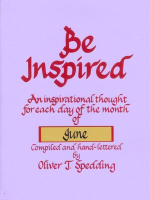 cover image of Be Inspired--June